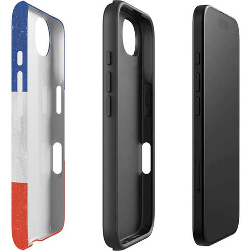 French Flag Distressed iPhone 16e Impact Case