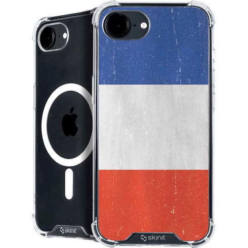 French Flag Distressed iPhone 16e MagSafe Case