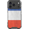 French Flag Distressed iPhone 18 Pro Clear Case