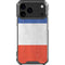 French Flag Distressed iPhone 18 Pro Max Clear Case