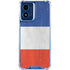 French Flag Distressed Moto G Play 4G (2024) Clear Case