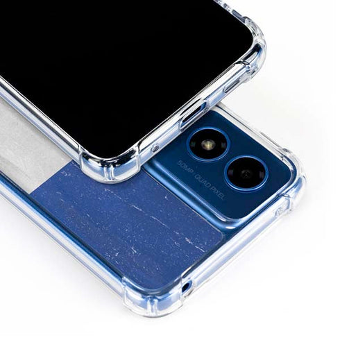 French Flag Distressed Moto G Play 4G (2024) Clear Case