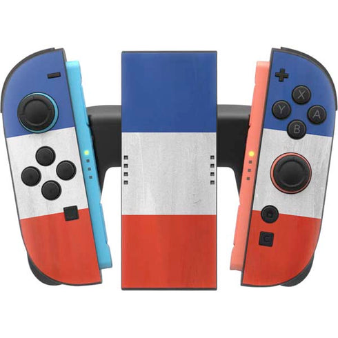 French Flag Distressed Nintendo Switch 2 (2025) Joy-Con Controller Skin