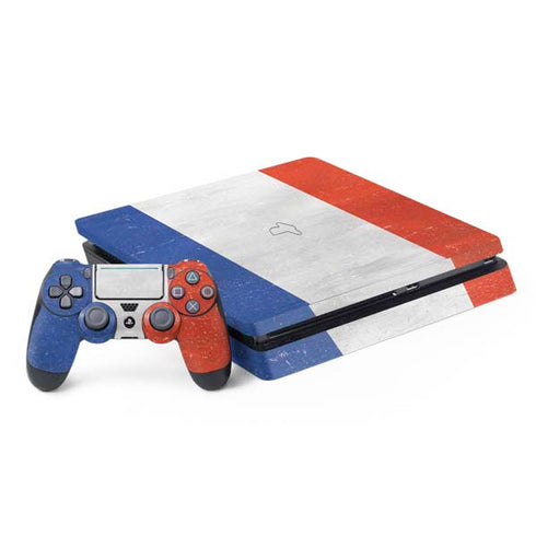 French Flag Distressed PlayStation PS4 Skins