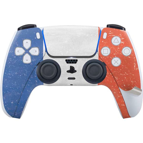 French Flag Distressed PS5 Pro Bundle Skin