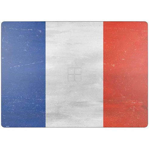 French Flag Distressed Surface Laptop 7 13.8in Skin
