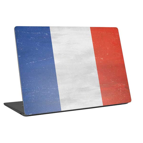 French Flag Distressed Laptop Skins