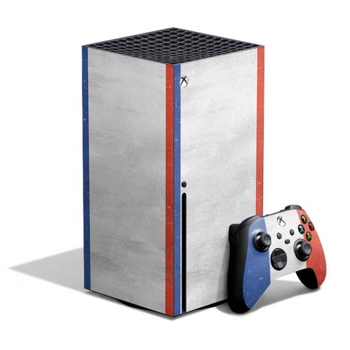 French Flag Distressed Xbox Series X Skins