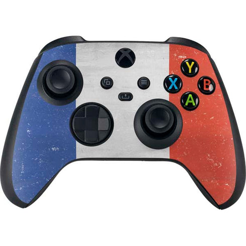 French Flag Distressed Xbox Series X Skins