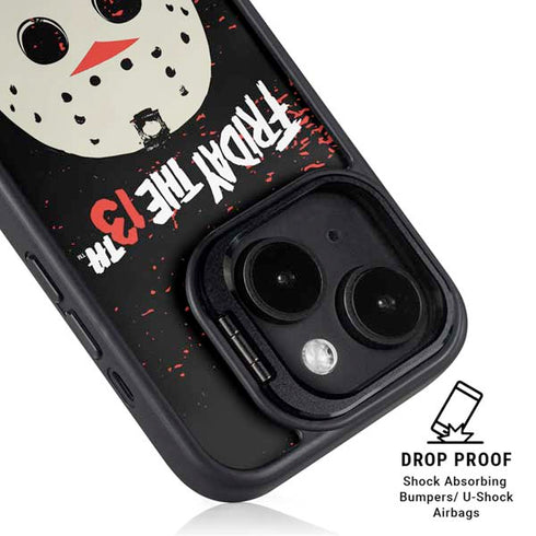 Warner Bros Friday the 13th Friday The 13th iPhone 15 Plus Kickstand Case