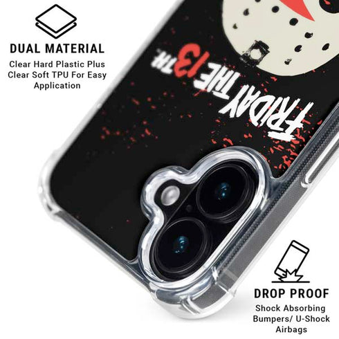 Warner Bros Friday the 13th Friday The 13th iPhone 16 Clear Case