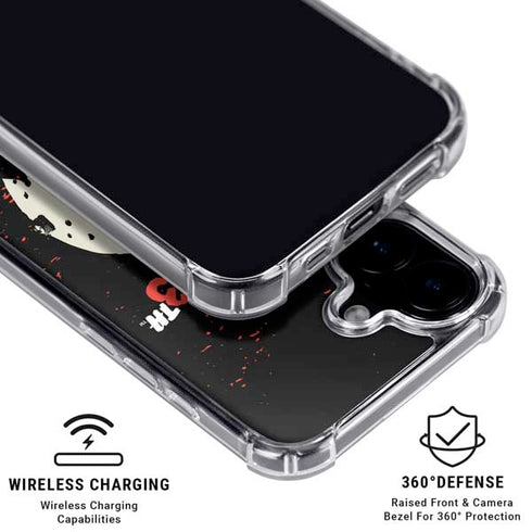 Warner Bros Friday the 13th Friday The 13th iPhone 16 Plus Clear Case