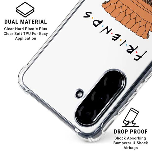 Warner Bros FRIENDS Couch Galaxy A36 5G Clear Case