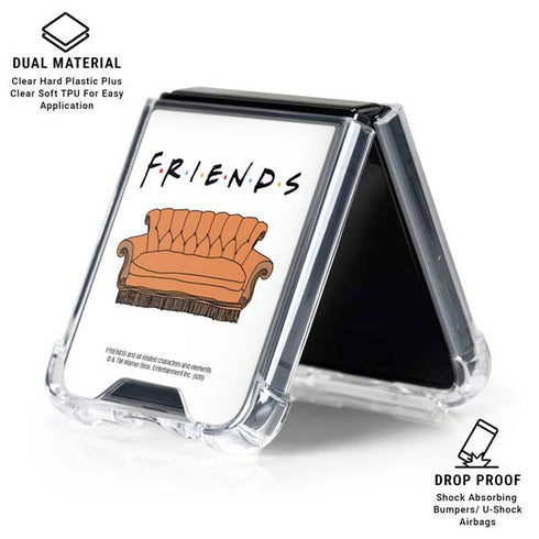 Warner Bros FRIENDS Couch Galaxy Z Flip6 Clear Case