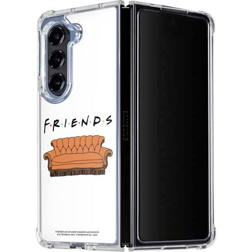 Warner Bros FRIENDS Couch Galaxy Z Fold5 5G Clear Case
