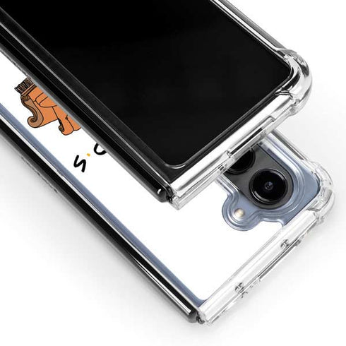 Warner Bros FRIENDS Couch Galaxy Z Fold5 5G Clear Case