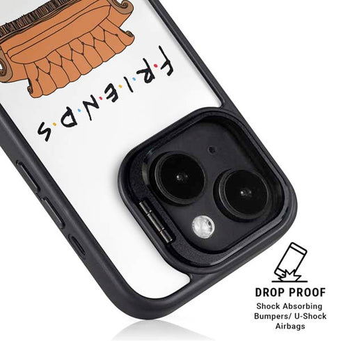Warner Bros FRIENDS Couch iPhone 14 Plus Kickstand Case