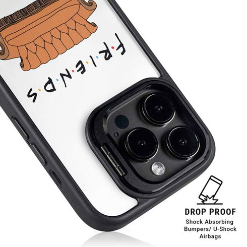 Warner Bros FRIENDS Couch iPhone 14 Pro Kickstand Case