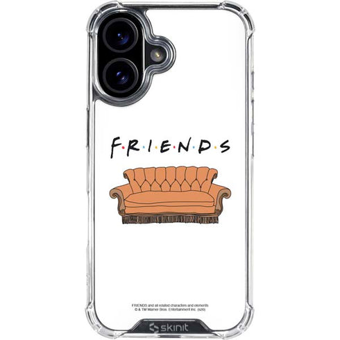 Warner Bros FRIENDS Couch iPhone 16 Clear Case