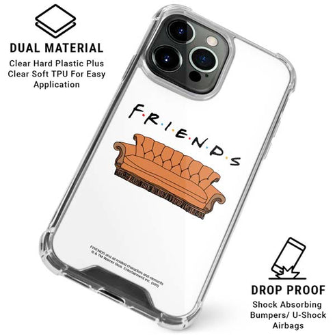 Warner Bros FRIENDS Couch iPhone 16 Pro Max Clear Case