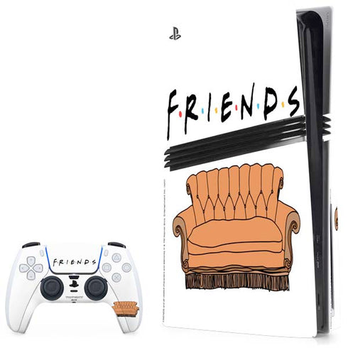 Warner Bros FRIENDS Couch PS5 Pro Disk Bundle Skin