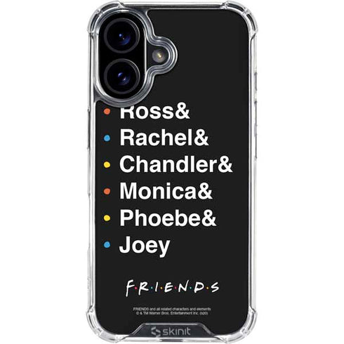 Warner Bros FRIENDS Crew iPhone 16 Plus Clear Case