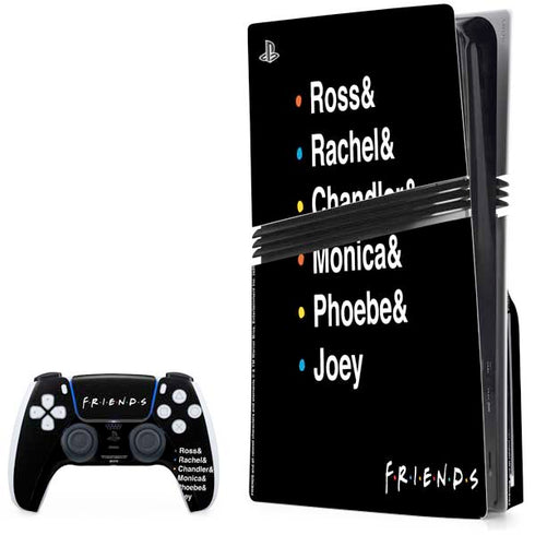 Warner Bros FRIENDS Crew PS5 Pro Disk Bundle Skin