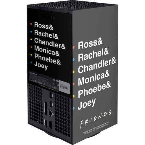 Warner Bros FRIENDS Crew XBox Series X Digital Edition Console Skin