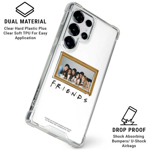 Warner Bros FRIENDS Milkshakes Galaxy S25 Ultra Clear Case