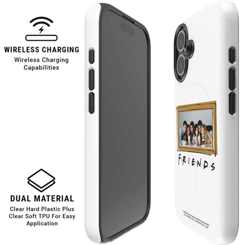 Warner Bros FRIENDS Milkshakes iPhone 16 Magsafe Impact Case