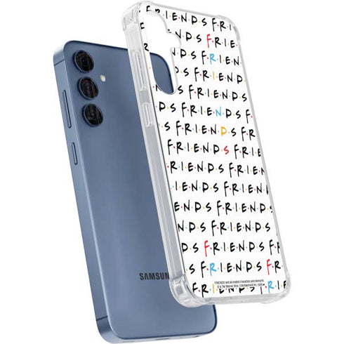 Warner Bros FRIENDS Pattern Galaxy A55 5G Clear Case