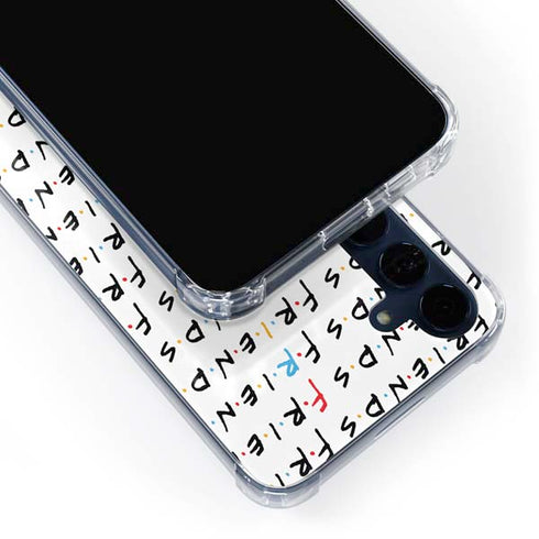 Warner Bros FRIENDS Pattern Galaxy A55 5G Clear Case
