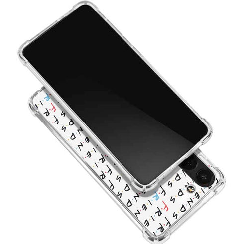 Warner Bros FRIENDS Pattern Galaxy S24 FE Clear Case