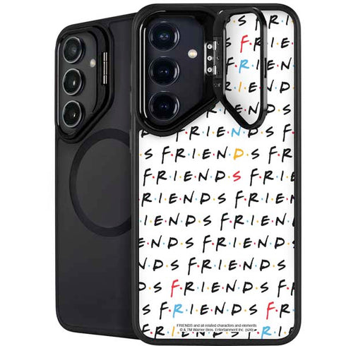 Warner Bros FRIENDS Pattern Galaxy S24 FE Kickstand Case