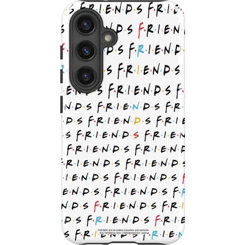 Warner Bros FRIENDS Pattern Galaxy S25 Impact Case