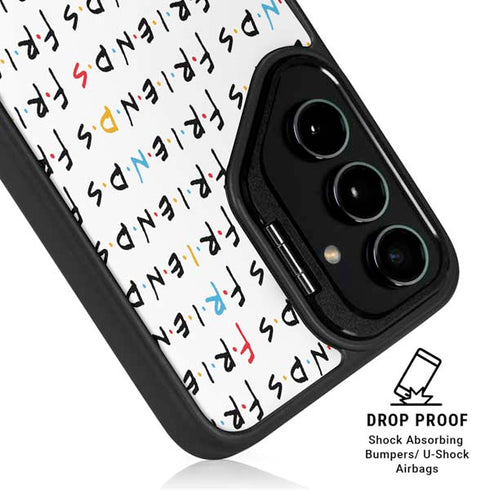 Warner Bros FRIENDS Pattern Galaxy S24 Kickstand Case