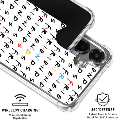 Warner Bros FRIENDS Pattern Galaxy S26 Clear Case