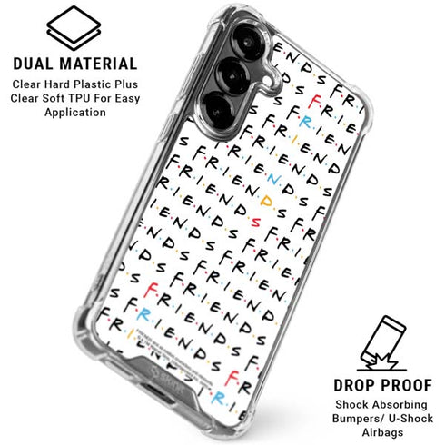 Warner Bros FRIENDS Pattern Galaxy S26 Clear Case