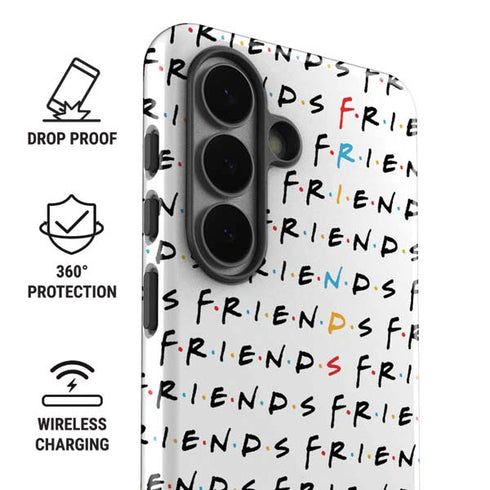 Warner Bros FRIENDS Pattern Galaxy S26 Impact Case