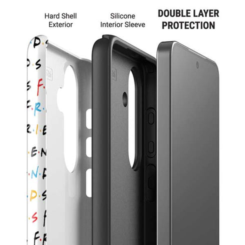Warner Bros FRIENDS Pattern Galaxy S26 Impact Case