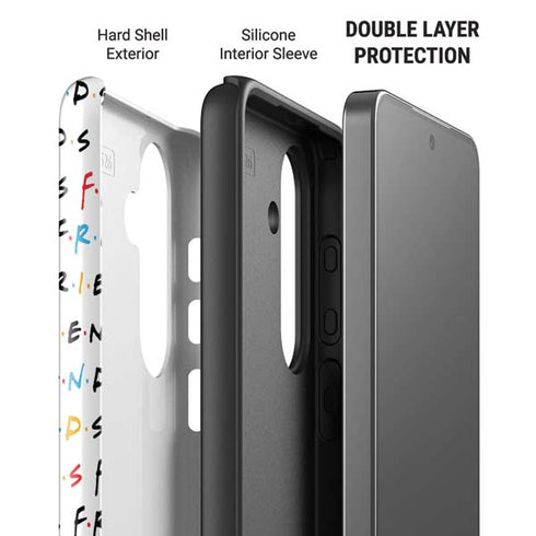 Warner Bros FRIENDS Pattern Galaxy S26 Plus Impact Case