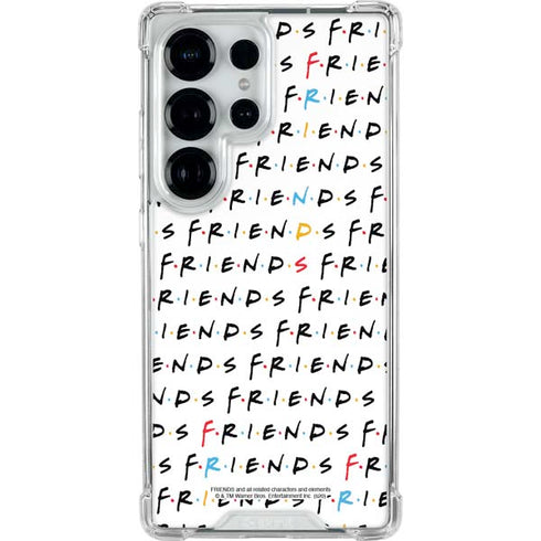 Warner Bros FRIENDS Pattern Galaxy S26 Ultra Clear Case