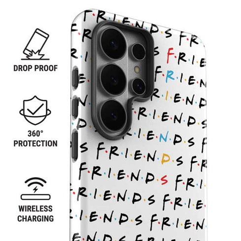 Warner Bros FRIENDS Pattern Galaxy S26 Ultra Impact Case