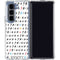 Warner Bros FRIENDS Pattern Galaxy Z Fold5 5G Clear Case