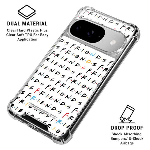 Warner Bros FRIENDS Pattern Google Pixel 10 Clear Case