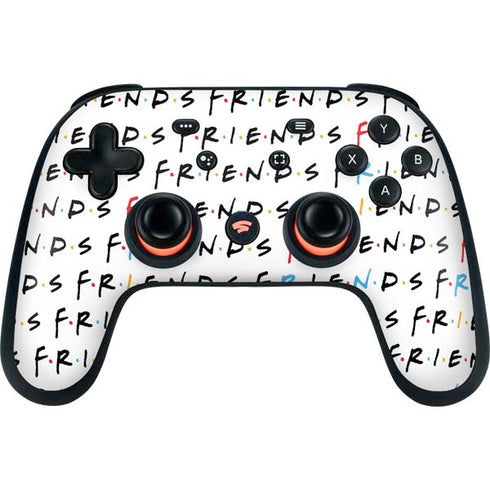 Warner Bros FRIENDS Pattern Google Stadia Controller Skin