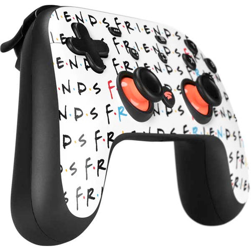 Warner Bros FRIENDS Pattern Google Stadia Controller Skin