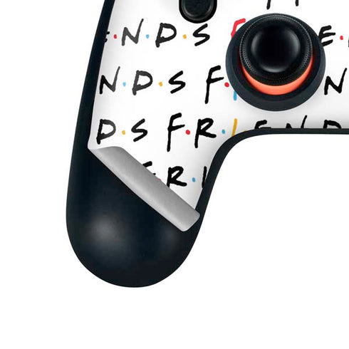Warner Bros FRIENDS Pattern Google Stadia Controller Skin