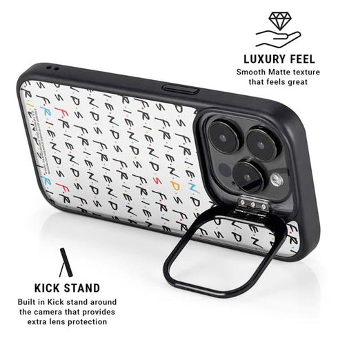 Warner Bros FRIENDS Pattern iPhone 13 Pro Kickstand Case