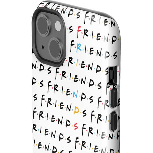 Warner Bros FRIENDS Pattern iPhone 15 Impact Case